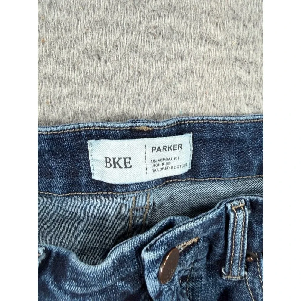 BKE Parker Bootcut Jeans Womens 28x29.5 High Rise Tailored Dark Wash Stretch